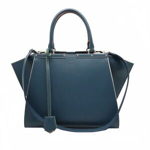 Fendi Bag Trois Jours Calfskin Navy Blue